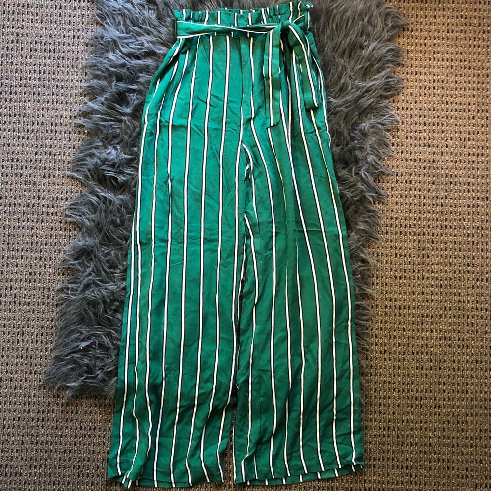 High waisted flowy pants